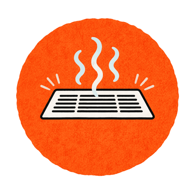 Icon for weak airflow